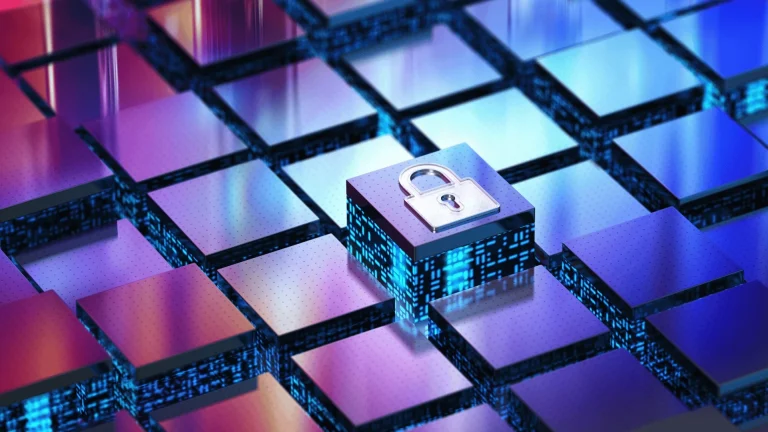 photo illustrative avec un cadenas pour la sécurité informatique